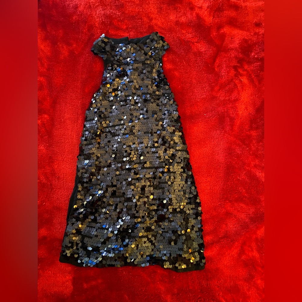 INC International Concepts Black Sequin Top